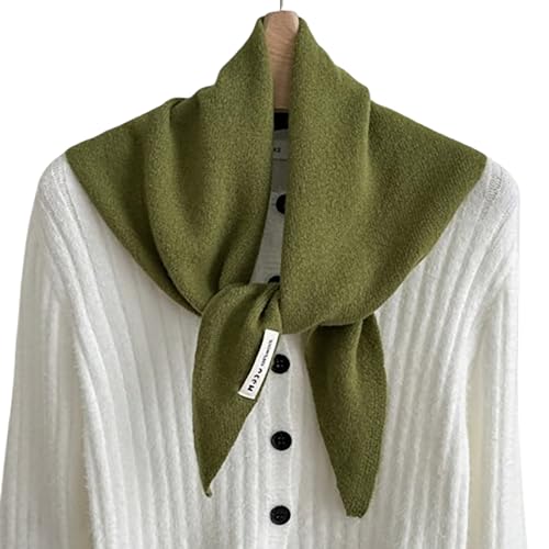 Wool Triangle Scarf, Women's Winter Hijab Girls Streetwear Accessories Triangle Shawl Autumn and Winter Warm Shawl
