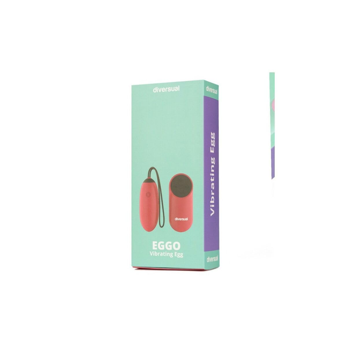 Eggo, Huevo Vibrador con Mando, Recargable USB (Cereza)
