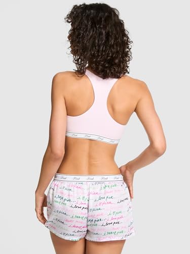 Victoria's Secret PINK Women's Boxy Pajama Shorts, Pink Script, S - image 3