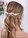 Produktbild Simsly 3 Stück Braut Haarschmuck Blume Haarnadeln Hochzeit Kopfschmuck Brautschmuck Haarnadeln mit Strass Braut Haarschmuck für Frauen Damen Mädchen (Silber)