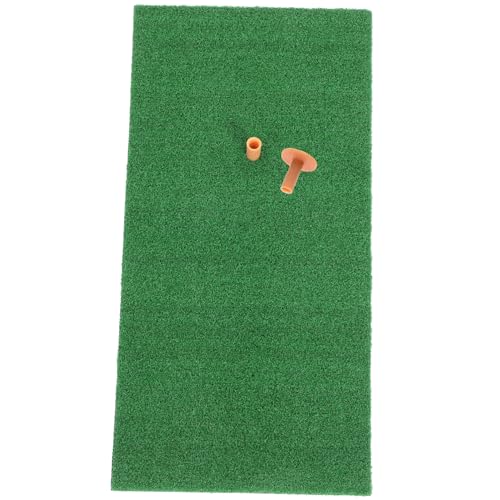 HEMOTON 1Set Golf Hitting Mat Practice Mat with Realistic Turf Surface Includes Portable Mat Oxford Tees for All Skill Levels