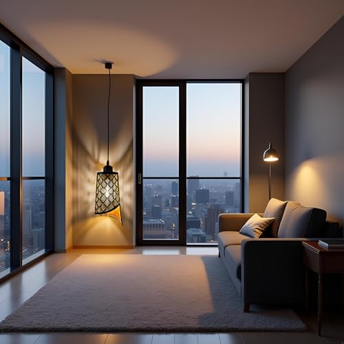 Image of Lyse Decor Hanging Lamps for Living Room, Pendant Lights for Drawing Room Center, Dining Table Light and Bedroom Lights (Without Bulb)