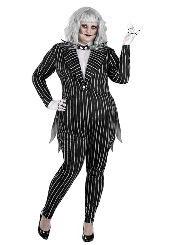 Plus Size Disney Jack Skellington Costume for Women - 1X