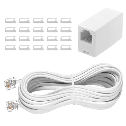 RUITEXUN RJ11 から RJ11 電話延長ケーブル 1m Amazon | RUITEXUN 電話延長ケーブル 5フィート/1.5m 電話モデム