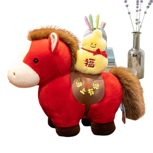 Generisch Peluche de Caballo - 7,87 Pulgadas | Peluches, Figuras Chinas, muñecas, Peluches, para, niñas, niños, Año Nuevo, cumpleaños, guardería, Regalos de