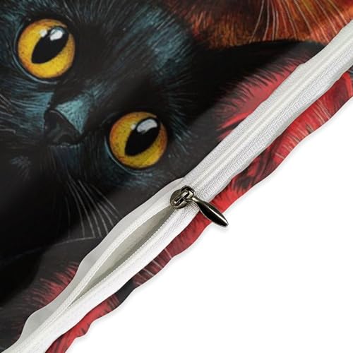 Parure de lit chat premium en microfibre douce et finitions zippées - 5