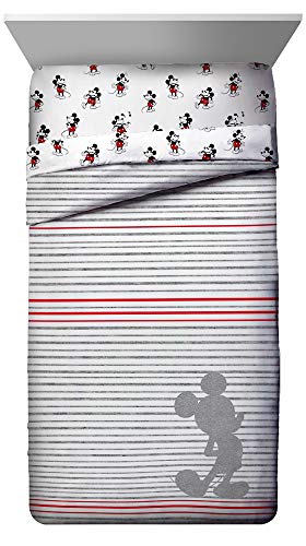 Image of Jay Franco - JF40090EPCD Disney Mickey Mouse 90th Stripe Bed Set, Full