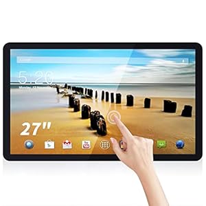 TouchWo Monitor Táctil 27 Pulgadas Tablet Industrial Android con Pantalla Táctil, 16:9 resolución 1920 x 1080, WiFi, BT y Altavoces Incorporados Dual, RK3568 4GB de RAM y 32GB de ROM