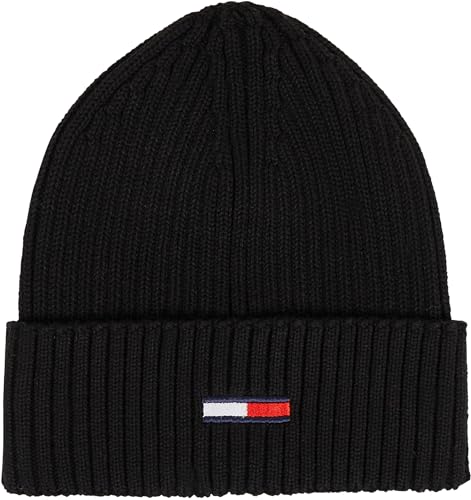 Tommy Jeans Herren Strickmütze Tjm Elongated Flag Beanie Wintermütze,...