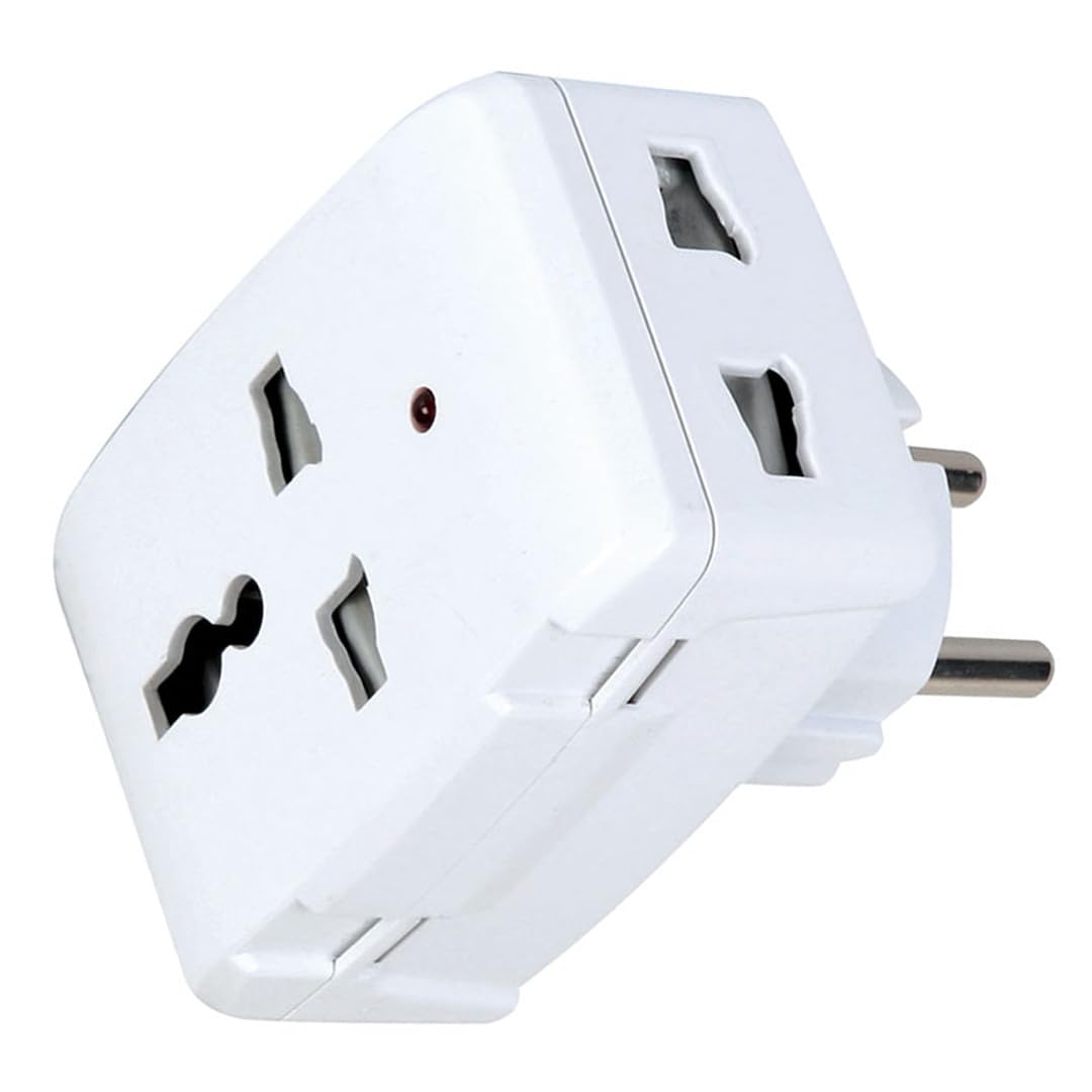 GüncelÇarşı Universal Priz Çevirici Dönüştürücü, Işıklı Çok Amaçlı Golyat Fiş, AB (Europlug), ABD (NEMA), İngiltere, Avustralya-Çin, 110-250V AC geniş voltaj aralığı ve 13A-250W yük kapasitesi