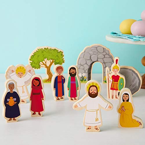 Hallmark Jesus Lives Wood Play Set Dolls & Pretend Play Religious - Thumbnail 2
