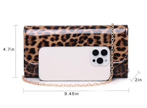 Image of Women Patent Leather Wallets Fashion Clutch Purses Evening Bag Many colors Handbag