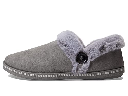 Skechers Women’s Cozy Campfire-Fresh Toast Slipper, Charcoal, 8
