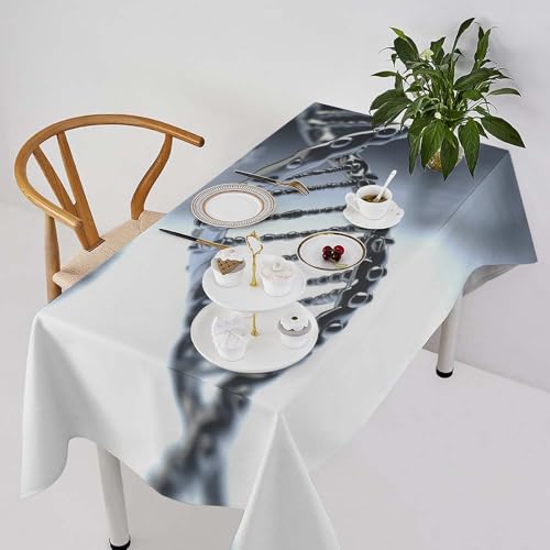 Nappe rectangulaire anti-tache 140x190 cm imperméable et lourde