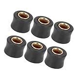 Hihaha 6pcs Motorcycle 10mm Inner Diameter Rear Shock Absorber Cushion Rubber Ring Shock Absorber Bushing Durable Material