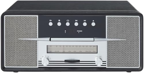 Crosley CR7016A-BK Rhapsody 7-in-1 Bluetooth 3-Speed Vinyl Record Player Turntable, CD Player, AM/FM Radio, Black - Les Beatles, Paul McCartney, John Lennon, RIngo Starr, George Harrison Crosley CR7016A-BK Rhapsody 7-in-1 Bluetooth 3-Speed Vinyl Record Player Turntable, CD Player, AM/FM Radio, Black – Image 8