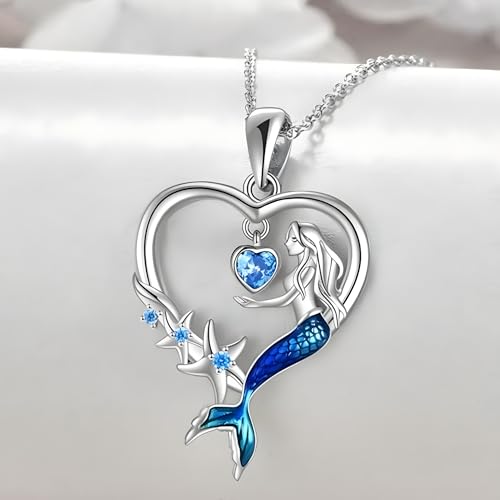 Collier sirène bleu idéal pour sublimer vos tenues de soirée d'été - 4