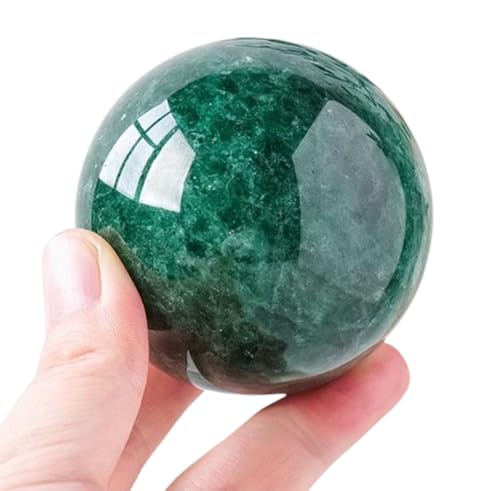 Boule de cristal fraise verte anti stress pour harmoniser les energies feng shui maison