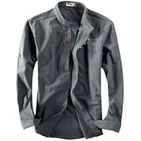 EEJBYTDI Soulona Camisa de Lino y Algodón Estilo Katana Japonés