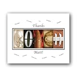 Studio E Gifts, LLC Personalized Football Gift made for a coach, Football Coaches Gift, Players can sign the white area, 8x10 PRINT on photo paper,