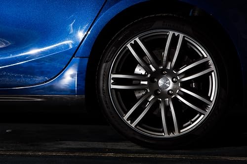 AlloyGator Black Alloy Wheel Protectors to Avoid Kerb Scratches & Scuffs – Fits Up to 19" x 4 Wheels | Fits All Cars | Adhesive Free Car Exterior Accessory | 15 Colour Options
