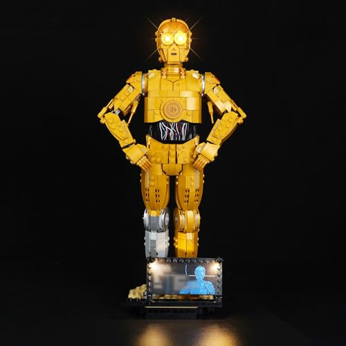 cooldac Kit de luces LED compatible con Lego Star Wars c-3po B, j...
