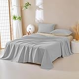 DUJUIKE 100% wasserdichte Schutzdecke oder Liner für Bett, Matratzenschoner für das Bett, Wiederverwendbare Unterlage, Bettlakenschutz (Grau, Queen 200 * 230 cm)