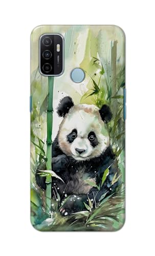 Image of Printed Hard Back Cover for Oppo A32 Back Cover (Panda -J1) -190724(EA)