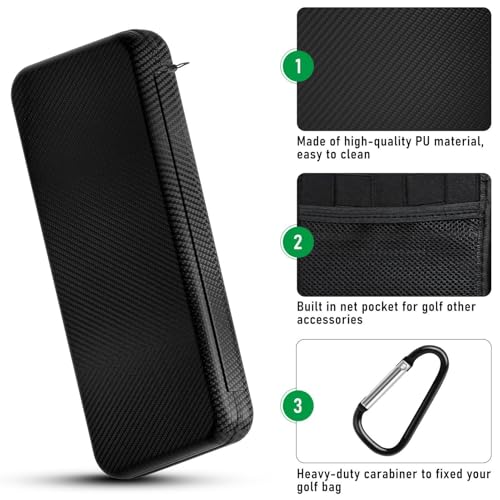 Estuche rígido para guantes de golf y organizador portátil antihumedad 7