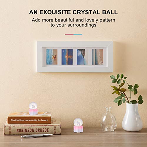 VALICLUD Unicórnio Resina Globo de Neve LED Light up Globo de Vidro Ornamento Decorativo Candeeiro d