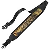 EZshoot Two Point Sling Rifle Sling with Metal Swivels,Rifle Strap with Soft Widened Shoulder Padded, Length Adjustable Gun Sling for Outdoor Sports,Camo