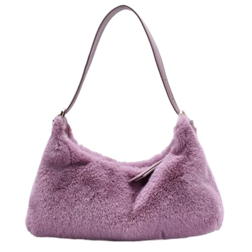 Paquet à bandoulière féminin en peluche sac chic quotidien pour femme