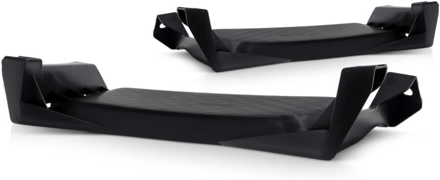 For Dodge Ram 1500 2013-2021 Tow Hook Hole Bezel Set Driver and Passenger Side | Pair | Front | 2-Pieces | Textured | Replacement For CH1037112 | 191275046678, 68196984AA