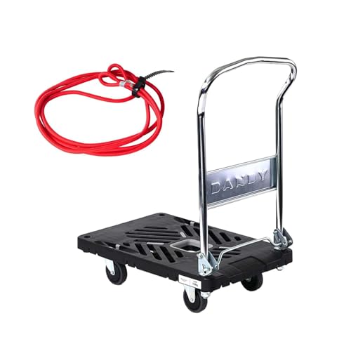 花岡車輌 折りたたみ式片ハンドル台車 ダンディX(TypeXL) サイレント ゴム紐付 UXL-LSC-HS