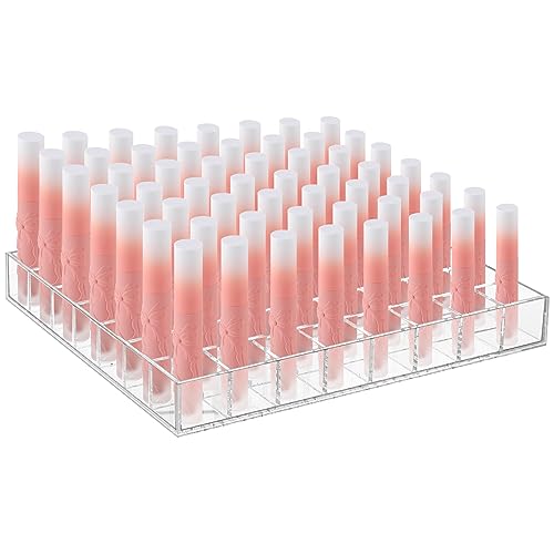 Présentoir en plastique pour rouge à lèvres et brillant à lèvres avec grand compartiment