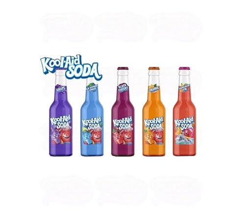 New Kool Aid Soda 12oz Glass Bottle Classic Retro Soft Drink Choose Your Flavor