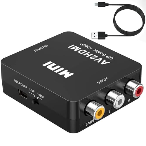 AV to HDMIϊRo[^[ RCA to HDMIϊ Deear 1080P/720P؂ւ AiOϊ o͉ erpϊRo[^[ [dP[ut ubN