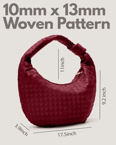 Bolso tejido tipo hobo grande para mujer miniatura 5