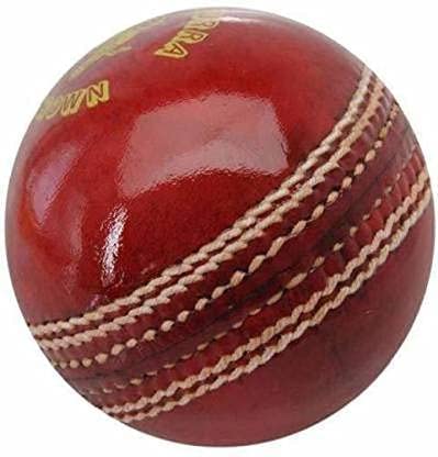Graff Sports Cricket Leather Ball Red, Standard Size, Hand Stitched, Pack of 1-picture-38