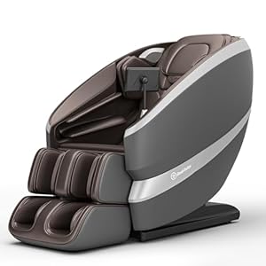 Real Relax 2024 Massage Chair Full Body of Dual-core S Track, Zero Gravity Massage Recliner Chair, FS01 Brown