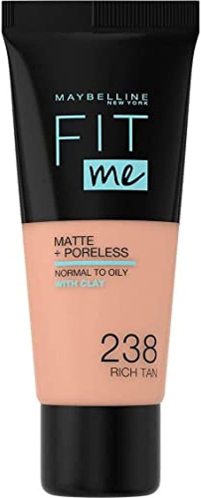 Maybelline Fit Me Foundation, Medium Coverage, Blendable With a Matte and Poreless Finish