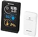 Bresser Stazione meteorologica wireless Temeo Life H con display a colori, muffa, gelo e allarme termico, trend meteo, sensore esterno incluso