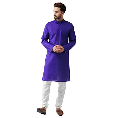 Image of SOJANYA (Since 1958, Men's Silk Blend Grey Kurta Pyjama & Silk Blend Jacket Combo