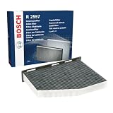 Bosch R2597 Filtro de Habitáculo de Carbón Activo Filtro de Repuesto | Filtro de Repuesto Contra Olores Desagradables, Polen y Polvo, Para un Aire más Limpio en el Vehículo