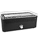 Produktbild MEATEOR Holzkohle-Tischgrill, sehr kompakter Holzkohlegrill, ideal für Balkon, Park, Camping etc., integrierter Lüfter für gleichmäßige Wärmeverteilung Betrieb mit Batterie
