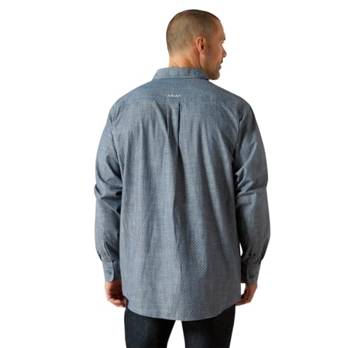 Ariat Men's Chambray Trent Button Shirt2