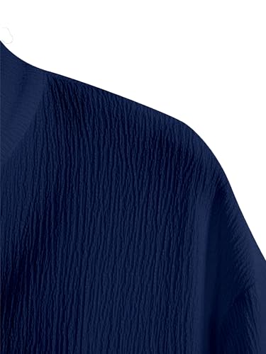 Image of Men Shirt | Black Solid Textured Casual | Regular Fit | Short Sleeve | Mandarin /Chinese Collar | Cotton Fabric | Stylish Office Summer Wear Shirt for Men