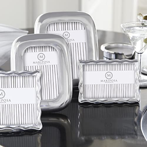 Mariposa Wavy 4X6 Frame, Silver #TOP1