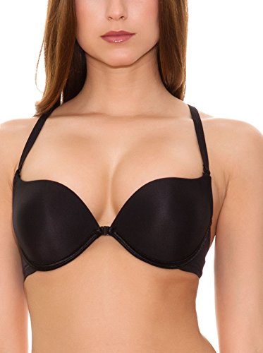 Selene Sujetador Ely Doble Push Up Apertura Delantera Negro 90B