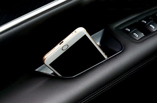 Miniatura 4 de Bandeja de apoyabrazos organizador interior negro parte delantera puerta trasera de plástico caja de almacenamiento para Cadillac XT5201620172018,